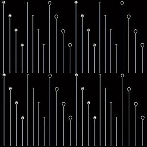 TEMU 보석 제작용 304 스테인레스 스틸 바늘 3가지 스타일 4가지 스타일 스테인레스 스틸 바늘 1000개, 공 바늘 50개, 평면 머리 바늘 100개, 9자 바늘 100개