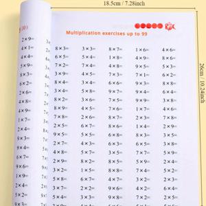 TEMU 구구단 수학 문제집, 곱셈과 나눗셈을 위한 수학 문제집, 곱셈과 나눗셈 카드, 산술 문제 통합 문제집