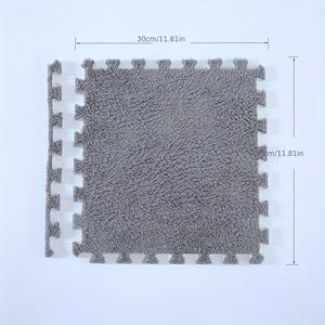 TEMU 10개 부드럽고 편안한 연동 카펫 타일 - 세탁 가능, 적당한 크기로 자르기 퍼즐 바닥 매트, 침실, 거실, 주방, 욕실용 - 11.8인치 정사각형