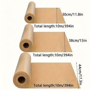TEMU 1 롤, 갈색 가죽 공예 예술 선물 포장 장식용 종이 크리스마스 작은 선물 장식용 종이, 생일 선물 장식용 종이, 가족 파티 선물 장식용 종이, 포장지, 티슈지, 꽃다발 용품, 포장지