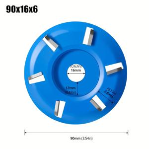 TEMU 목재 터보 조각 디스크 (곡선) 3/4/6 이빨로 차려진 차반 칼로 목공 작업하기