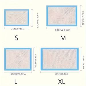 TEMU 100장 흡수성 강한 강아지 기저귀, 누수 방지 부직포 애완동물 화장실 패드, 강아지 변기 훈련 매트, 일회용 강아지 소변 및 배설물 훈련 매트|배변패드|패드
