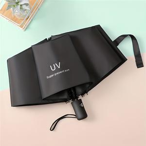 TEMU UV 차단 자동 접는 우산 – 베이직 스타일, 햇빛 & 비 겸용, 접이식, 8-대 철골 프레임, 170T 폰지 원단, 플라스틱 손잡이 – 빠른 개폐 시스템|양산