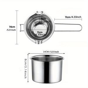 TEMU 2개 400ml 캔들 만들기 키트: 초콜릿, 캔디, 비누용 DIY 왁스 용해 냄비 - 금속 공예 도구 및 용품