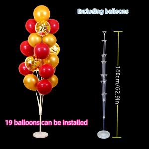 TEMU 웨딩 베이비 샤워 장식을 위한 1세트, 51인치/63인치 풍선 기둥 키트, 풍선 베이스 스탠드, 배경 장식, 생일 파티 용품