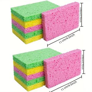 TEMU 비 스크래치 주방 스펀지: 접시 용 다양한 색상 - 식기 세척 스펀지 - 상업용 청소 도구 - 산업 및 과학용