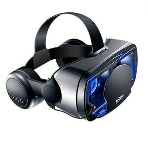 TEMU 3D 몰입형 VR 헤드셋 - 망원경 디자인, PVC 소재, 롤플레잉 게임 및 영화 경험에 완벽함