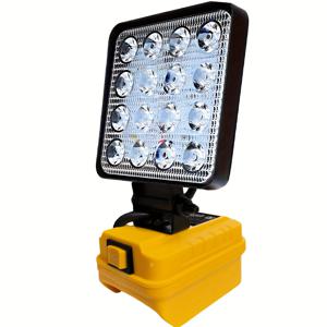 TEMU 무선 LED 작업등 - 4인치 투광등, DeWALT 21V 배터리용 휴대용 & 내구성, 캠핑, 자동차 수리, 비상 및 야외 프로젝트에 이상적 (배터리 미포함)