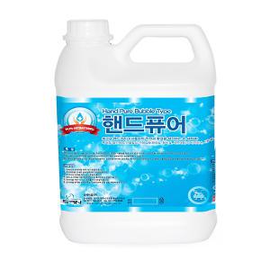 산케미칼 핸드퓨어 3.75L 1개 블루 거품비누 손세정 핸드크리너