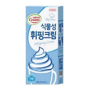 서울우유 식물성 휘핑크림 1000mL