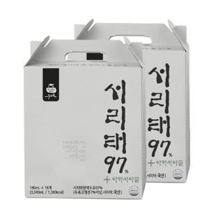 두보원 서리태97+ 두유 32입/ 프리미엄검은콩 국산서리태콩 100%,고단백,벌꿀함유 콩물 콩국수 블랙푸드 영양간식 효도선물