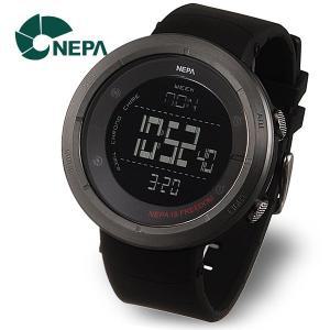 [네파] NEPA 월드타임 조깅 방수 전자 군인시계 N338A-BLACK-NE