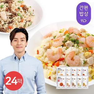 [간편밥상][허닭] 닭가슴살 곤약볶음밥 250g 10종 24팩