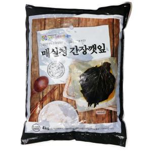 그린이푸드 매실청 간장 깻잎 4Kg 깻잎지 장아찌 이강산닷컴