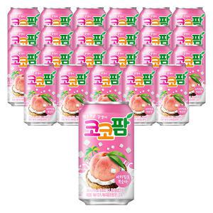 해태 코코팜 피치핑크, 340ml, 24개