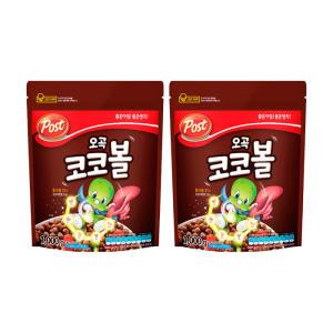 포스트 오곡코코볼, 1kg, 2개 + 증정(코맥스 BBLOCK 직 2종세트, 그레이, 1개)