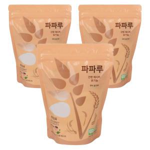 파파루 간편레시피 유기농 쌀가루 현미 초기, 350g, 3개