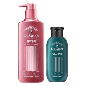 닥터그루트 밀도케어 화이트자스민 샴푸, 400ml, 1개 + 바질 샴푸, 190ml, 1개