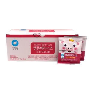 청정원 땡큐베리너츠 요거트 오곡초코볼 15g×30개 /