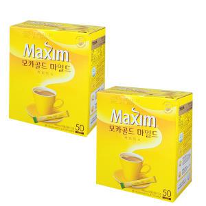 맥심 모카골드 커피믹스 50T X 2개 / 맥심 믹스커피