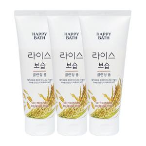 해피바스 라이스 보습 클렌징폼 200g x3_M