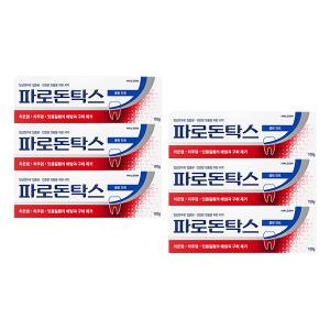 파로돈탁스 쿨링 민트 치약, 100g, 6개