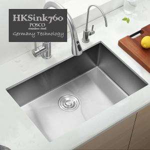 [레아인] HK760Sink 프리미엄 포스코304 사각싱크볼 상판두께 3T 무소음 습기방지