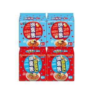 농심 배홍동비빔면, 137g, 8개 + 배홍동쫄쫄면, 129g, 8개