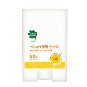 그린핑거 야외놀이 투명 선스틱 20g (SPF50+) x 1개