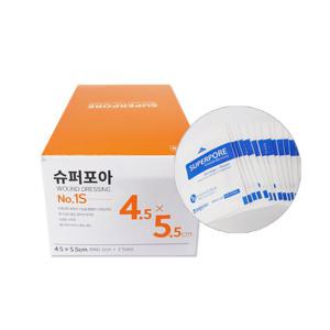 밴드골드 슈퍼포아 드레싱밴드 1호S 25매 4.5cm x 5.5cm 흉터 상처 화상 반창고 낱개