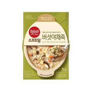 햇반 소프트밀 버섯야채죽 280g x 24팩 (용기형) 구 비비고