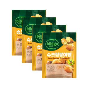 [CJ] 비비고 슈크림 붕어빵 300g x4개