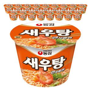 농심 새우탕 큰사발, 115g, 18개