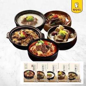 [기타][원할머니]순대국 인기세트 총10팩(육개장+설렁탕+갈비탕+불고기+순대국)