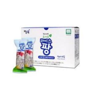 짱죽 유아용 헬로까까짱 유기농 라이스 팡 과자 15g x 10p, 사과 + 블루베리 ..., 150g, 1개