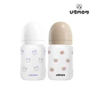 [유비맘] 수유안심 유리젖병 180ml 1P