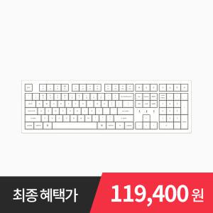 키크론 K10 PRO 화이트 RGB 기계식 핫스왑 저소음적축