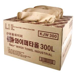 KJW300 광진산업 세이플러스 4겹 산업용 와이퍼 타올 300매 /기름때/종이보루