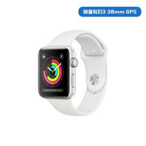 [오픈박스] 애플워치3 38mm GPS 실버 알루미늄 케이스 화이트 스포츠밴드 MTEY2KH/A