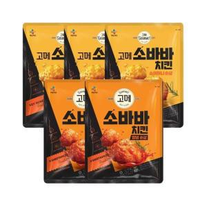 고메 소바바 치킨 소이허니 순살 375g x3개+양념 순살 375g x2개