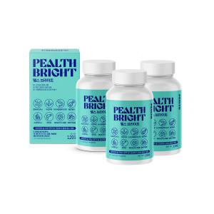 PEALTH BRIGHT 펠스브라이트 강아지 눈 영양제 3Set 120G(80정) x 3 눈 루테인 눈물 백내장 피부 면역 장 유산균 노령견 종합영양제