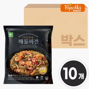 사옹원 부침명장 프리미엄 해물파전 300g x10개 (1박스) 명절 제사 제수 음식 간식 전 요리 부침개 야식 안주 파전