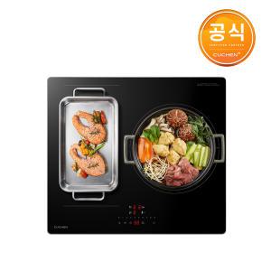 쿠첸 3구 인덕션 전기레인지 플렉스존 1구 최대출력 3300W CEO-V4IF3A0NBA