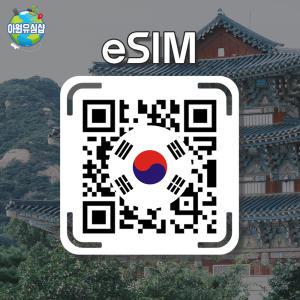 대한민국 eSIM SKT KT 7~30일 매일 1GB후 저속 무제한 서울 이심 부산 유심 전주 한국 여행 e심