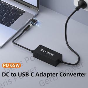 맥북 샤오미 레드미 OPPO 삼성용 USB C PD 전원 커넥터 어댑터 암 잭 65W 타입 C DC 5.5X2.5 7.4X5.0 4.5X3.0mm