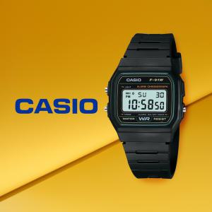 casio 손목 전자시계 모던 심플 베이직 시계 그린라인