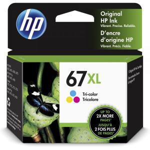 HP 67XL 하이-Yield Tri-컬러 Ink 카트리지 호환 셀렉트 ENVY ers