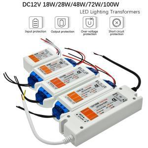 LED 스트립 천장 조명용 변압기  전원 공급 장치 드라이버 18W 100W 어댑터 DC12V 1 개