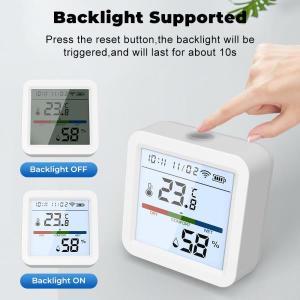 Tuya WiFi BT 듀얼 모드 온도 테스터 LCD 백라이트 디스플레이 휴대폰 앱 원격 제어 지능형 연결