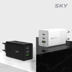 스카이 필 GaN65S 65W 3포트 PD 고속충전기 SKY-G65SPD3 맥북 USB 충전기